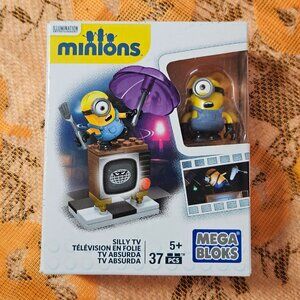 Mega Bloks Minions Silly TV Building Set - 37 Pcs - CNF49 - New Sealed